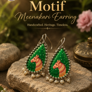 Store Motif Meenakari Earrings